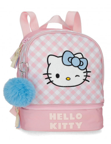 MOCHILA PORTAMERIENDAS 28CM.HELLO KITTY WINK